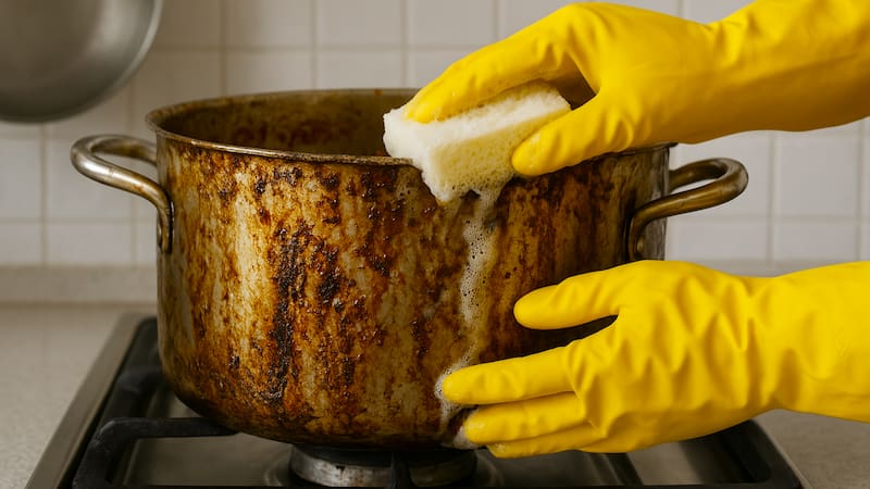 El vinagre blanco, un producto que está presente en todos los hogares, es económico y remueve lo pegajoso sin esfuerzo de las superficies metálicas.