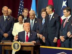 Junto a Milei y otros líderes, Trump anunció una nueva coalición militar y dijo que Cuba vive “sus últimos momentos”