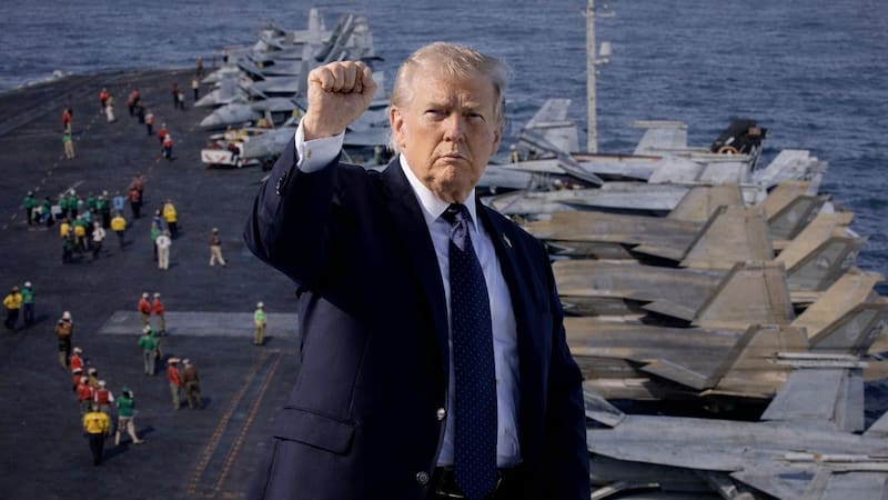“Su defensa aérea, su Fuerza Aérea, su Armada y su liderazgo han desaparecido”, escribió Trump.