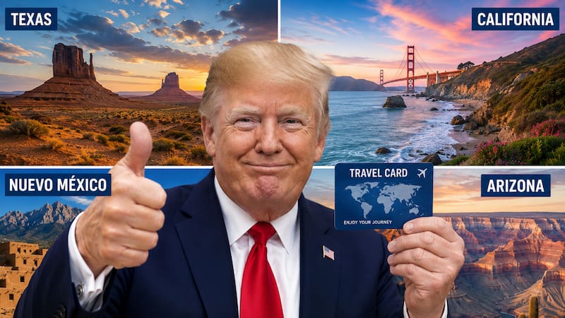 Confirmado | 4 estados de Estados Unidos permitirán el ingreso legal a todos los mexicanos que obtengan un Formulario DSP-150. (Representación creada con IA)