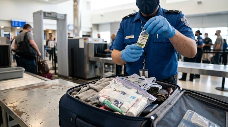 Aunque los líquidos suelen estar sujetos a restricciones en los aeropuertos estadounidenses, los medicamentos médicamente necesarios tienen una excepción.