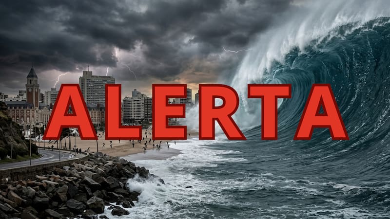 Tsunami en Argentina.