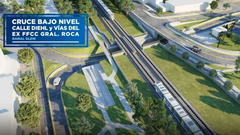 Nuevo túnel ubicado bajo las vías del Tren Roca.