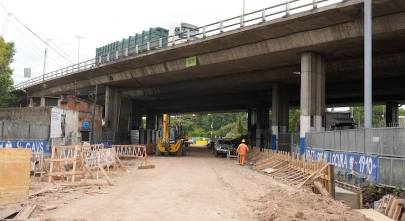 Obras del nuevo túnel. Fuente: GCBA.