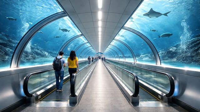 Así es el túnel peatonal que abrirá en el canal más concurrido del mundo: está 65 metros bajo el nivel del mar, se extiende por 5 kilómetros y costará 2 millones de dólares