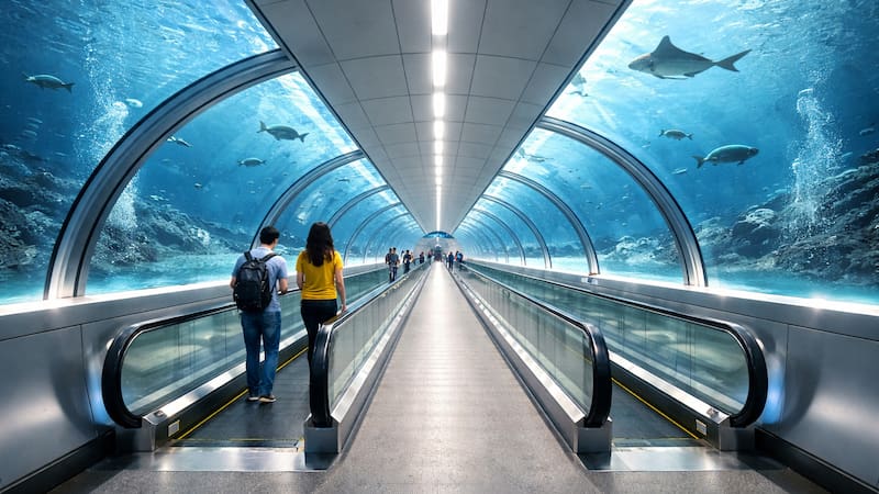 Así es el túnel peatonal que abrirá en el canal más concurrido del mundo: está 65 metros bajo el nivel del mar, se extiende por 5 kilómetros y costará 2 millones de dólares.