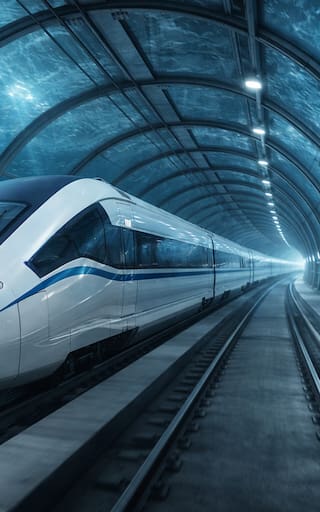Construyen la obra del milenio: el túnel submarino más largo del mundo para trenes a velocidades extremas