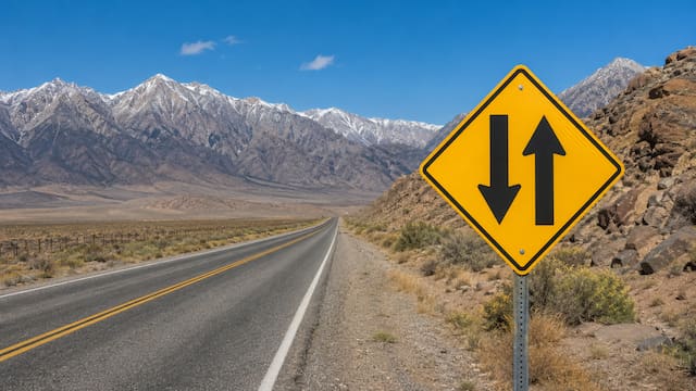 Qué significa la señal con las flechas opuestas sobre un fondo amarillo y por qué es fundamental saber cómo actuar