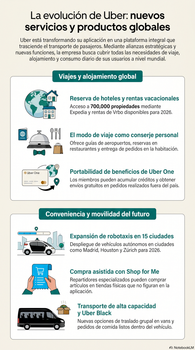Uber, nuevos servicios