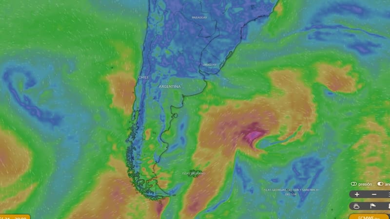 Un ciclón azotará al país en Año Nuevo: alerta roja por tormentas eléctricas y lluvias torrenciales en estas provincias. Foto: Windy