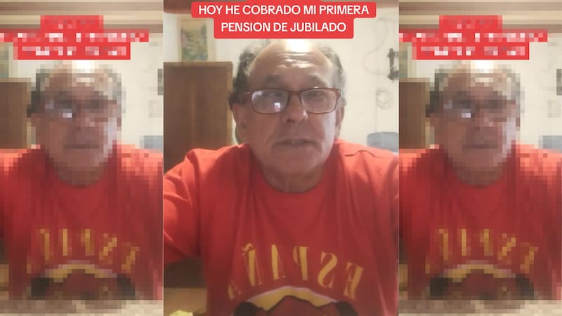 Un hombre se jubila a los 63 años y se emociona al ver su primera pensión