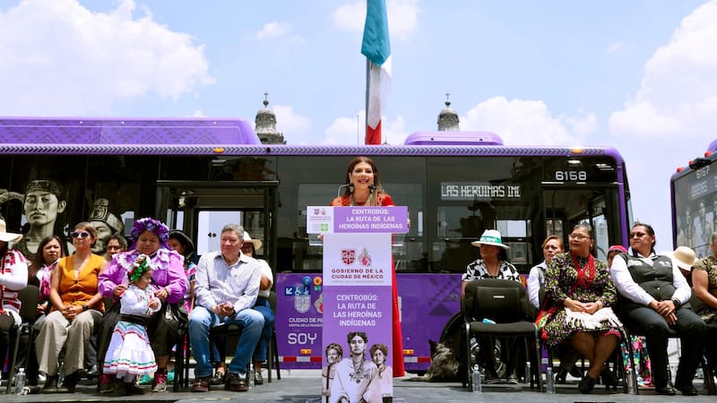 “Capacitamos a 300 mujeres para conducir la nueva Ruta de las Heroínas Indígenas en el Centro Histórico”,