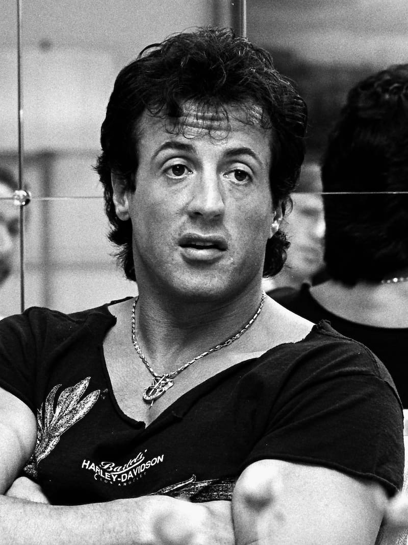 Un joven Sylvester Stallone.