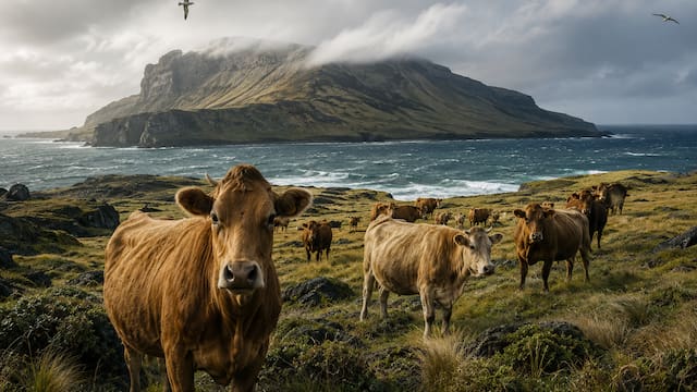 En 1871, un granjero abandonó cinco vacas en una isla remota. 130 años después, los científicos analizaron su ADN y quedaron helados