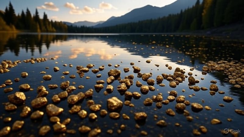 Una mina de oro se convierte en lago y abre un negocio millonario que le pertenece a toda una región