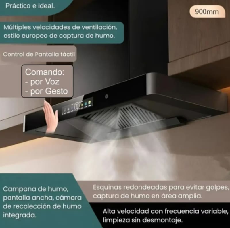 Una nueva tecnología redefine la ventilación en el hogar con un diseño compacto y mayor capacidad de absorción, posicionándose como alternativa a las campanas tradicionales.