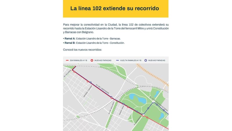 Una reconocida línea de colectivos cambió su recorrido: cuál es la nueva cabecera y por dónde circula