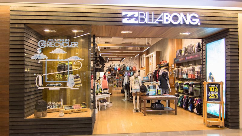 Billabong es una de las marcas cuyas tiendas cerraron (Fuente: archivo).