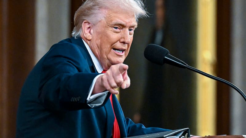 El presidente norteamericano Donald Trump disertó frente al Congreso de su país y encendió las alarmas sobre un futuro conflicto con Irán (Fuente: EFE).