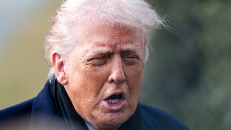 WASHINGTON (United States), 16/01/2026.- US President Donald J. Trump responds to questions from the news media as he walks to board Marine One on the South Lawn of the White House in Washington, DC, USA, 16 January 2026. President Trump is traveling to Florida for the weekend. EFE/EPA/SHAWN THEW