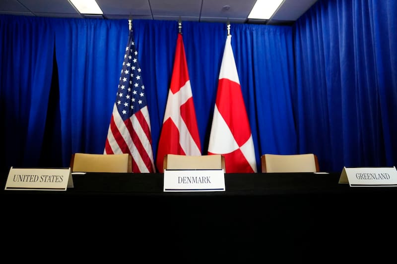 Empty seats inside a meeting room prior to a signing ceremony for a trilateral Arctic security agreement between the United States, Denmark, and Greenland at the UN Headquarters in New York, New York, USA, 22 September 2026, on the sidelines of the United Nations General Assembly (UNGA)