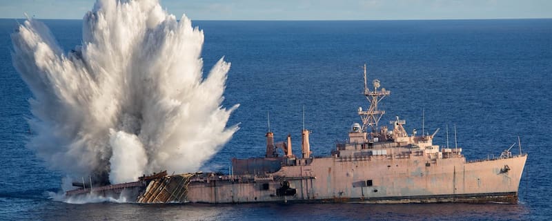 Un submarino de la Fuerza Marítima de Autodefensa de Japón hundió con un torpedo al USS Juneau, un buque de guerra estadounidense ya dado de baja.