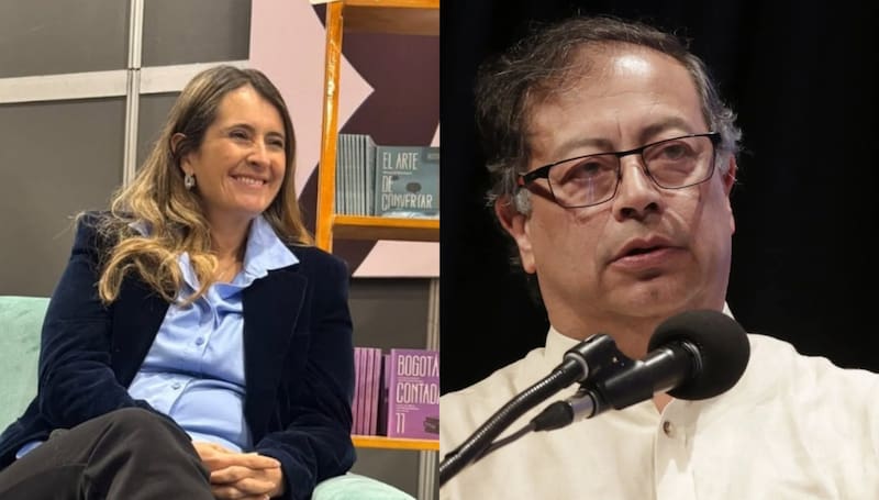 Gustavo Petro y Paloma Valencia protagonizaron un fuerte intercambio tras el decreto que ordena el traslado de $25 billones de los fondos privados a Colpensiones. (Fuente: Redes Sociales x EFE/Ricardo Maldonado Rozo)