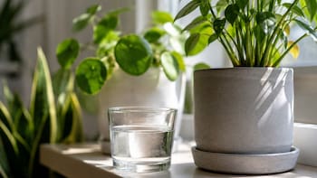 Poner un vaso con agua cerca de las plantas: para qué sirve y cuándo realmente puede ayudar