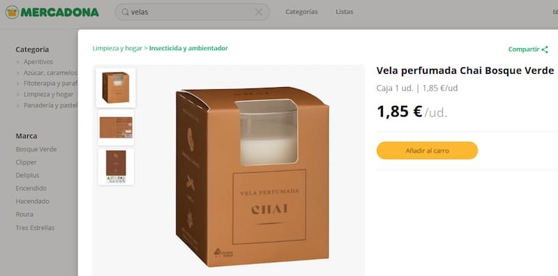 El producto ideal para perfumar el hogar: se encuentra en Mercadona por menos de 2 euros.