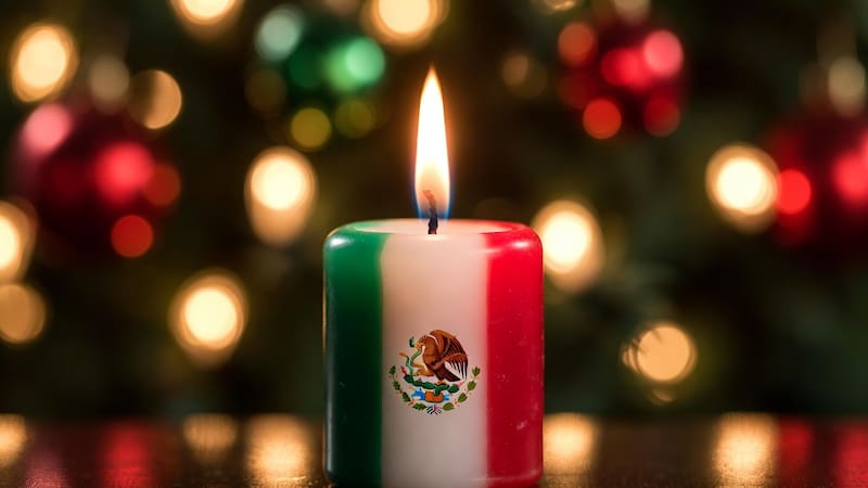 Entre las tradiciones más profundas destaca la vela milagrosa mexicana, compuesta por los colores verde, blanco y rojo, considerada un canal espiritual que conecta la fe popular con la protección divina.