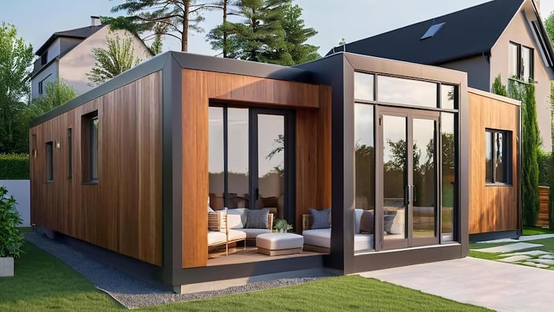Venden casas chinas prefabricadas de acero con seis habitaciones
