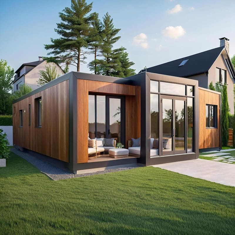 Venden casas chinas prefabricadas de acero con seis habitaciones