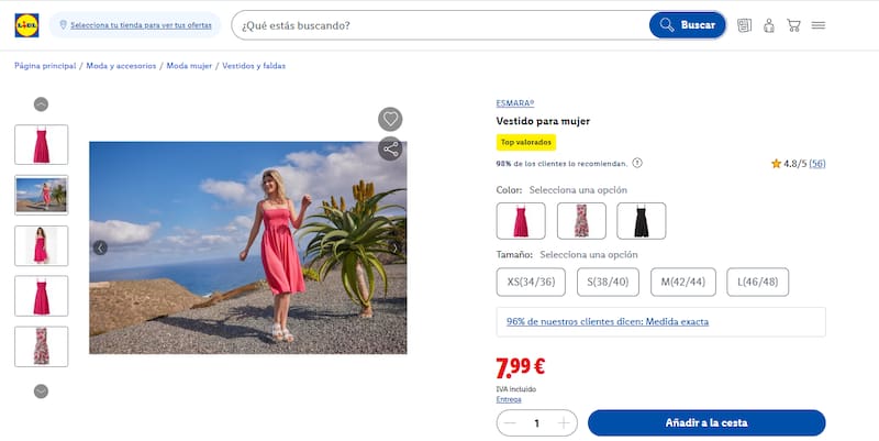 Este vestido de algodón es ideal para el verano: es tendencia en Lidl y se consigue por menos de 8 euros.