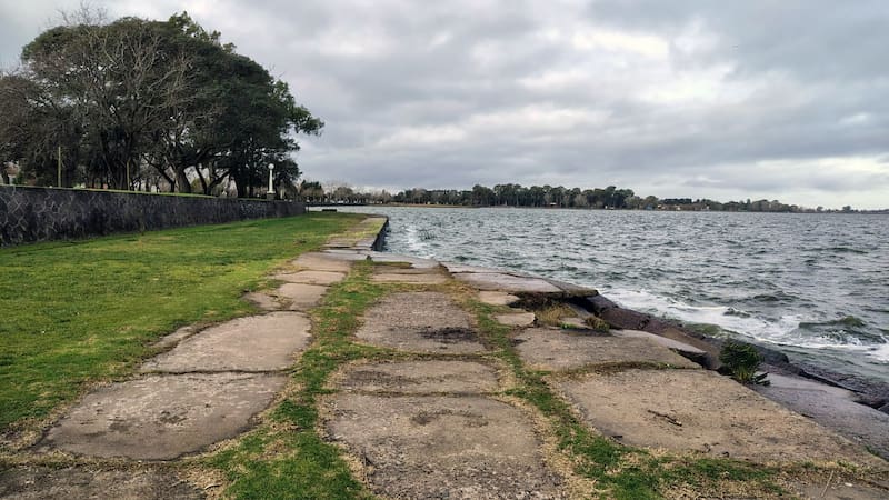 Sitio donde se encontraba el viejo cementerio frente al cual se fondeó el Vapor del Salado del Sud.