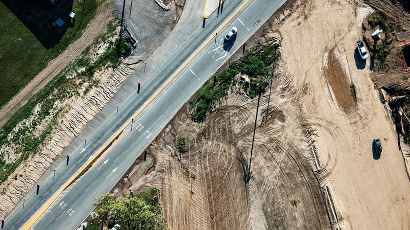 Vista del avance de las obras de la Circunvalación