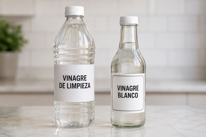 Cuál es la diferencia entre el vinagre blanco y el vinagre de limpieza y para qué sirve cada uno