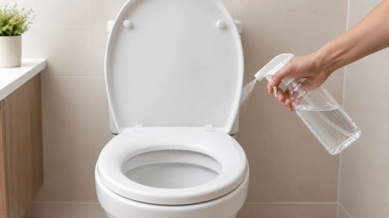 El vinagre blanco es uno de los productos caseros más utilizados para limpiar y desinfectar el baño.