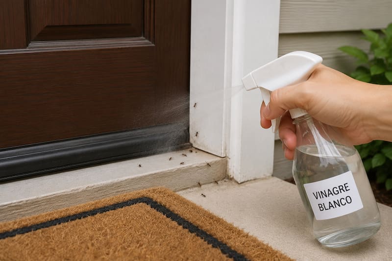 El vinagre blanco sirve para combatir plagas de insectos en los hogares.
