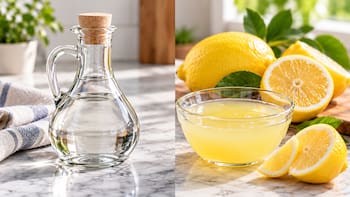 Vinagre blanco o jugo de limón: cuál es más efectivo para limpiar y en qué superficies nunca deberías utilizarlos