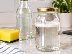 Por qué dicen que hay que colocar un frasco de vidrio con vinagre y detergente en la cocina y cómo usar el truco para que funcione