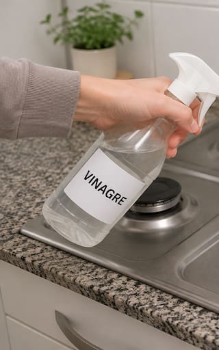 Rociar vinagre en las hornallas de la cocina: para qué sirve y por qué lo recomiendan