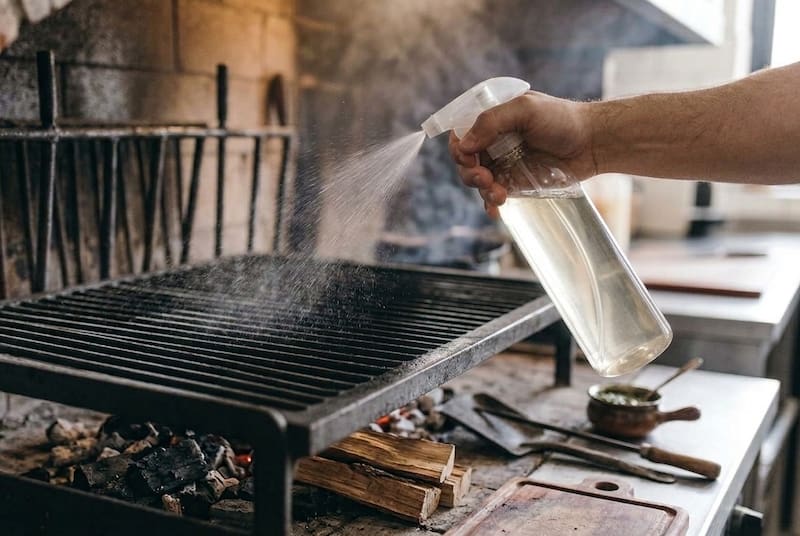 Rociar vinagre en la parrilla antes de hacer el asado | Por qué lo recomiendan y para qué sirve.