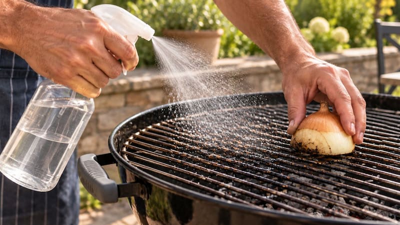 Rociar vinagre y pasar una cebolla en la parrilla antes de poner la carne del asado: para qué sirve y por qué lo recomiendan.