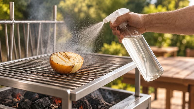 Rociar vinagre y pasar una cebolla cortada en la parrilla antes de hacer el asado: por qué lo recomiendan y para qué sirve.