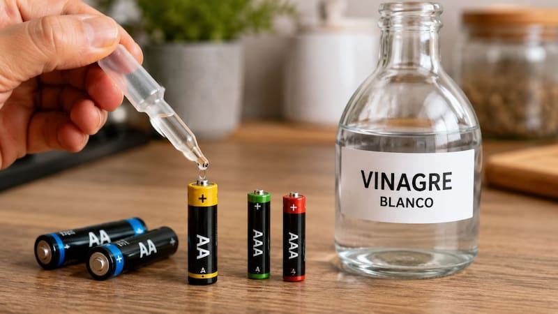 Ponerle vinagre a las pilas AA y AAA: para qué sirve y por qué lo recomiendan
