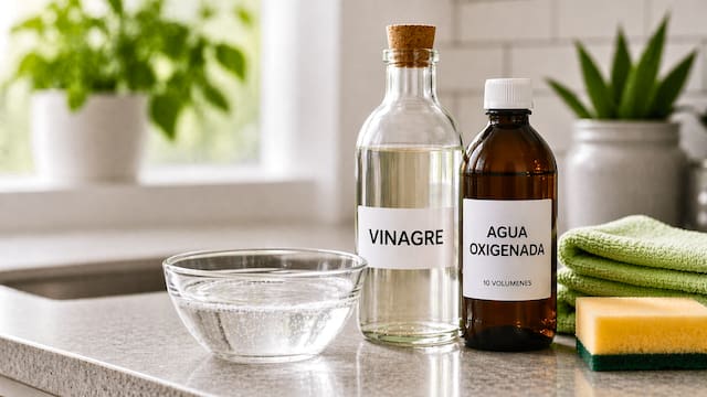 Para qué sirve mezclar vinagre con agua oxigenada y por qué lo recomiendan