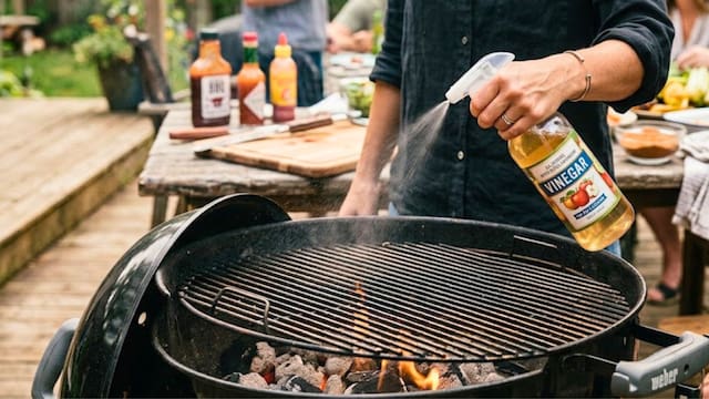 Spraying vinegar on the grill: what it does and why experts recommend it