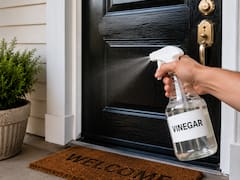 Spraying vinegar on the front door and home entrance: what it’s for and why it’s so recommended