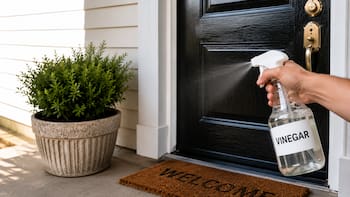 Spraying vinegar on the front door and home entrance: what it’s for and why it’s so recommended