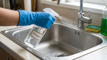 Spraying vinegar on the kitchen sink: what it’s for and why it’s recommended
